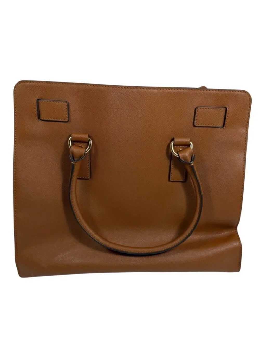 Michael Kors Hamilton Large North South Tote in Brown Saffiano Leather